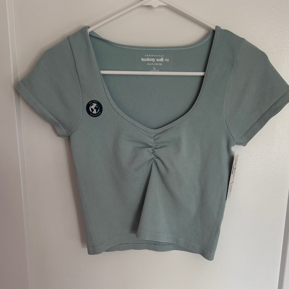 Aeropostale Soft Teal Short Sleeve Top